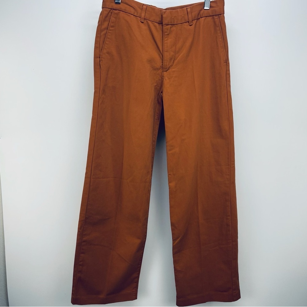 Levi’s Baggy Pans 26x31 Or 2 Women’s Trousers A Mid Rise Straight Leg Brown New - Picture 2 of 14